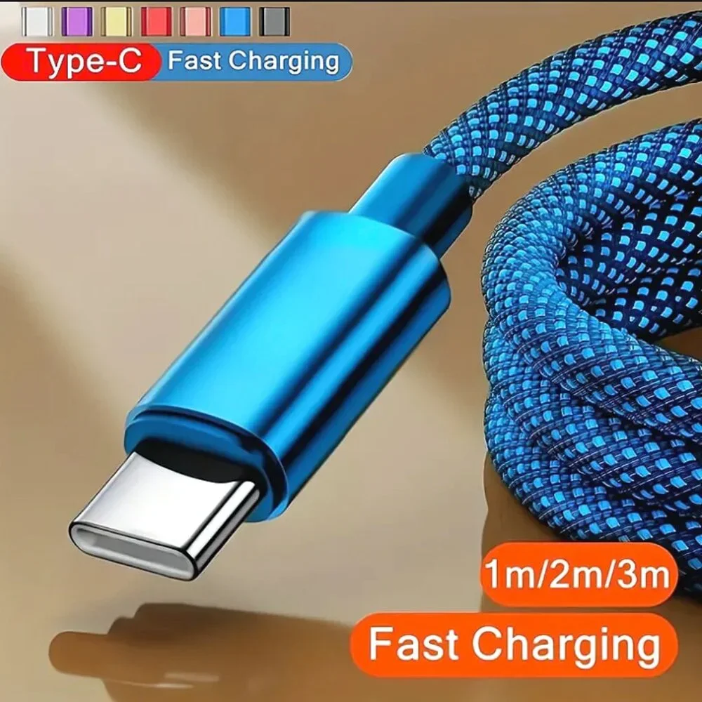 New 6 ft USB Type-C High-Speed Fast Charging Cable For Android Phones Tablets